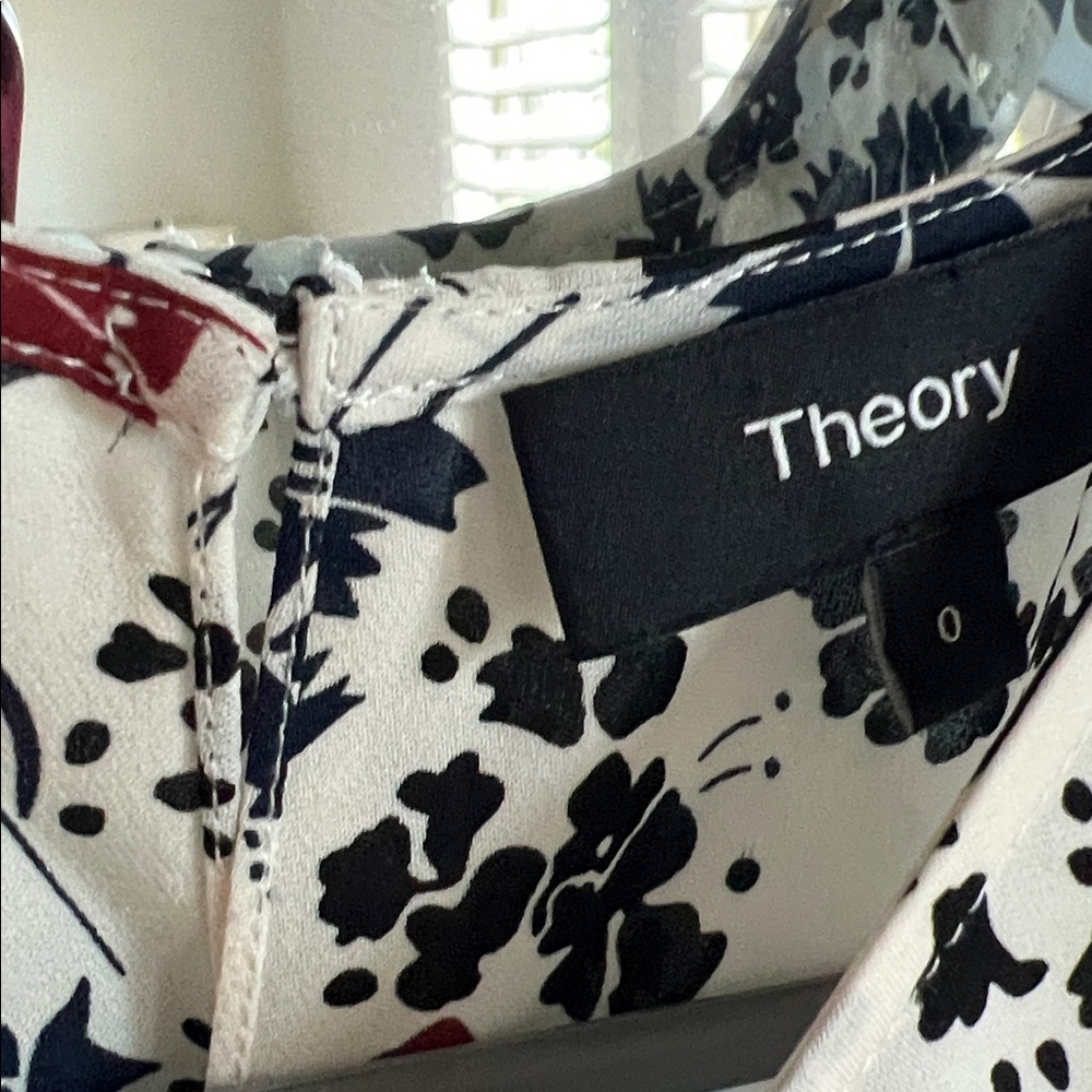 Theory Black and Red Floral Dress - Picture 2 of 5